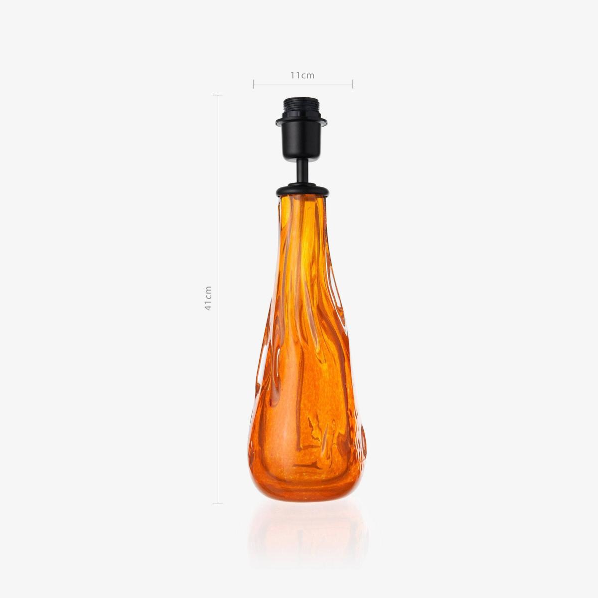 Denali Glass and Shade Table Lamp, Orange – image 4