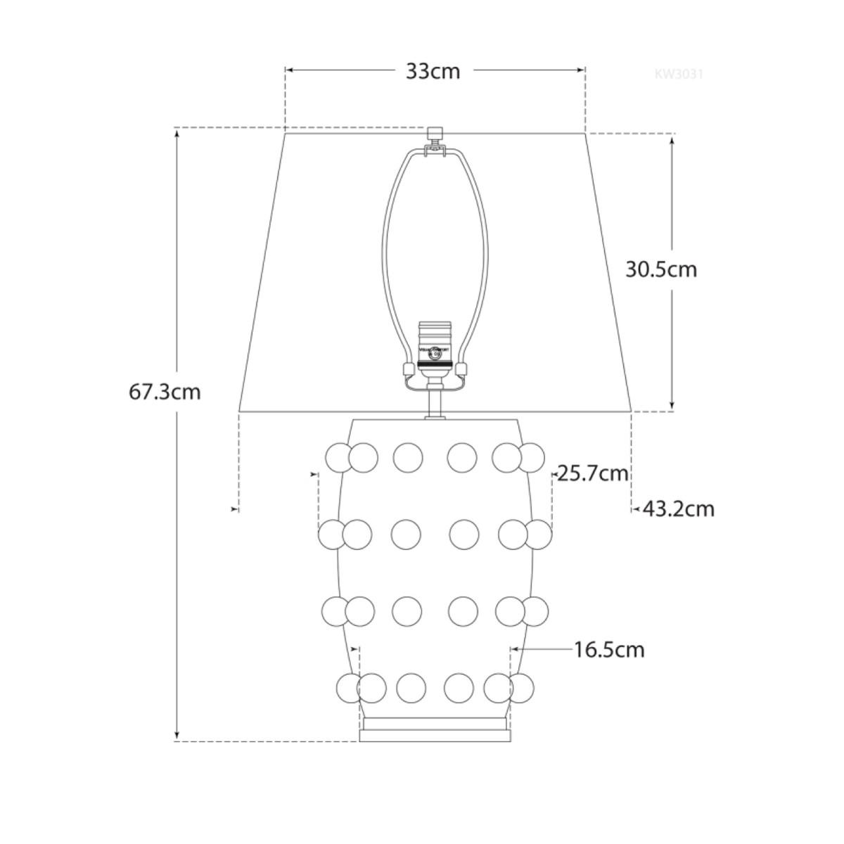 Kelly Wearstler | Linden Table Lamp Medium | Plaster White – image 3