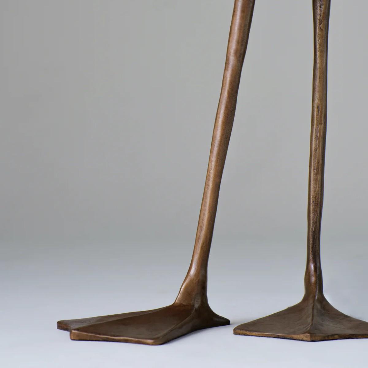 Porta Romana I Duck Feet Lamp | Bronze with Fabric Shade – image 3