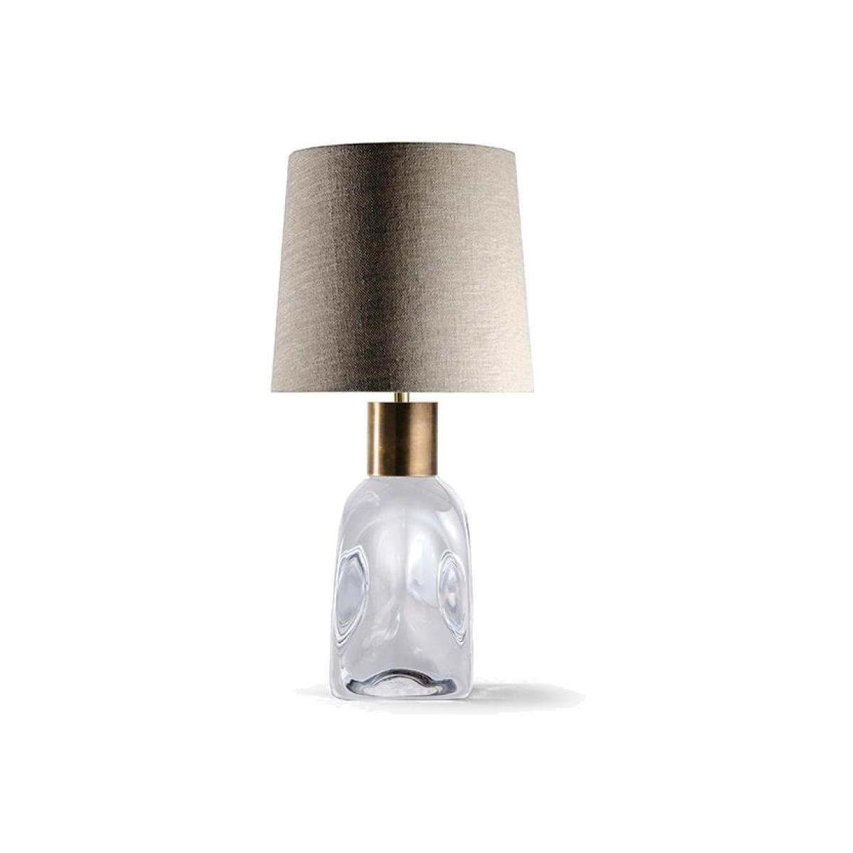 Porta Romana I Small Fitzgerald Clear With Antiqued Brass