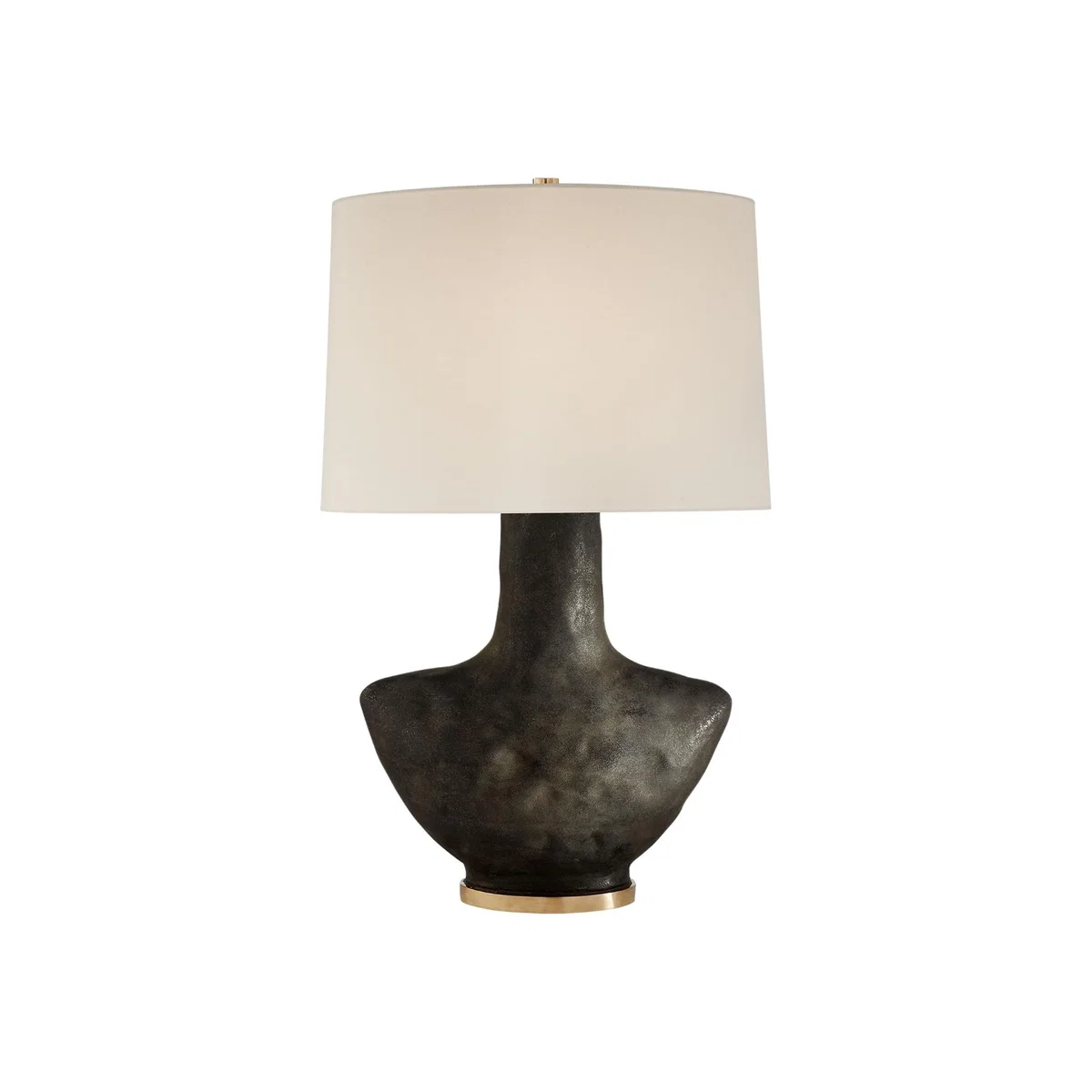 Kelly Wearstler | Armato Table Lamp | Black with White Linen Shade – image 1