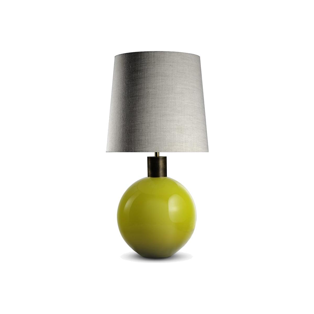 Porta Romana I Curate Lamp Egg Yolk With Brass Collar