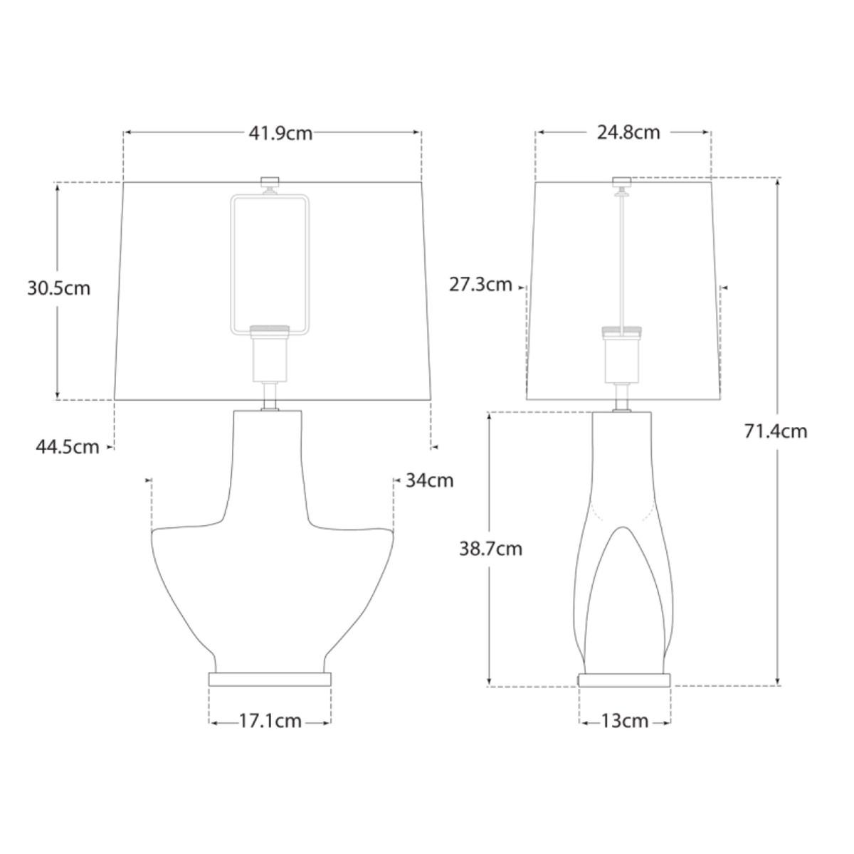 Kelly Wearstler | Armato Table Lamp | White with White Linen Shade – image 3