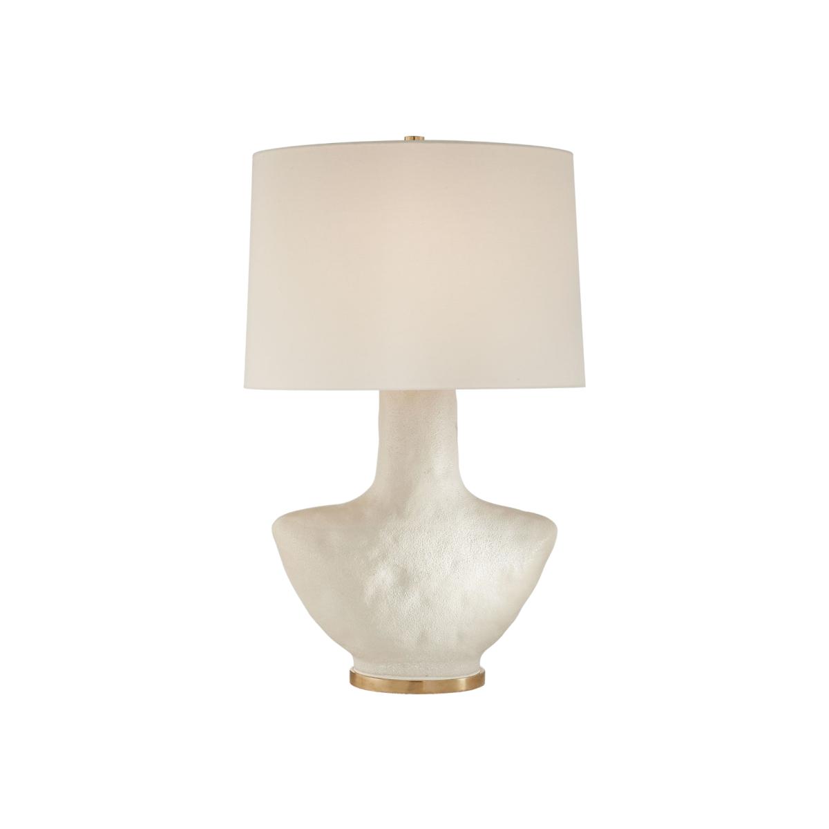 Kelly Wearstler | Armato Table Lamp | White with White Linen Shade – image 1