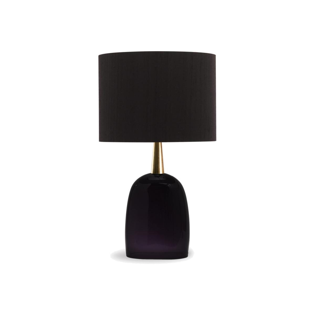 Porta Romana I Cardinal Lamp Blackberry With Brass Collar
