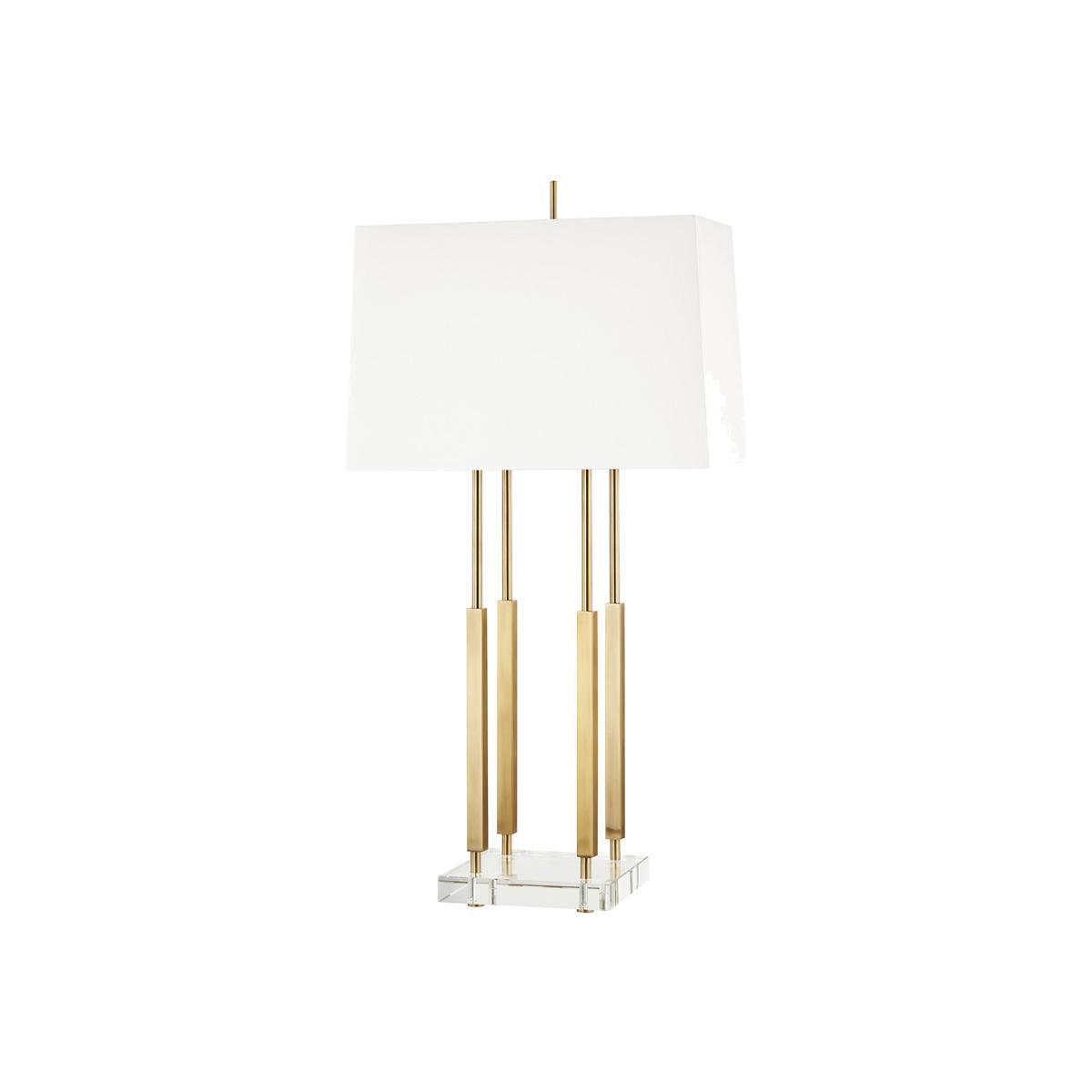 Hudson Valley I Rhinebeck Table Lamp I Aged Brass – image 1