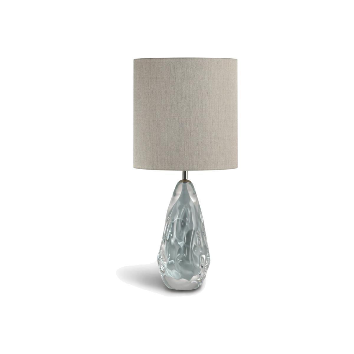 Porta Romana I Small Avocado Lamp I Pearl Blue