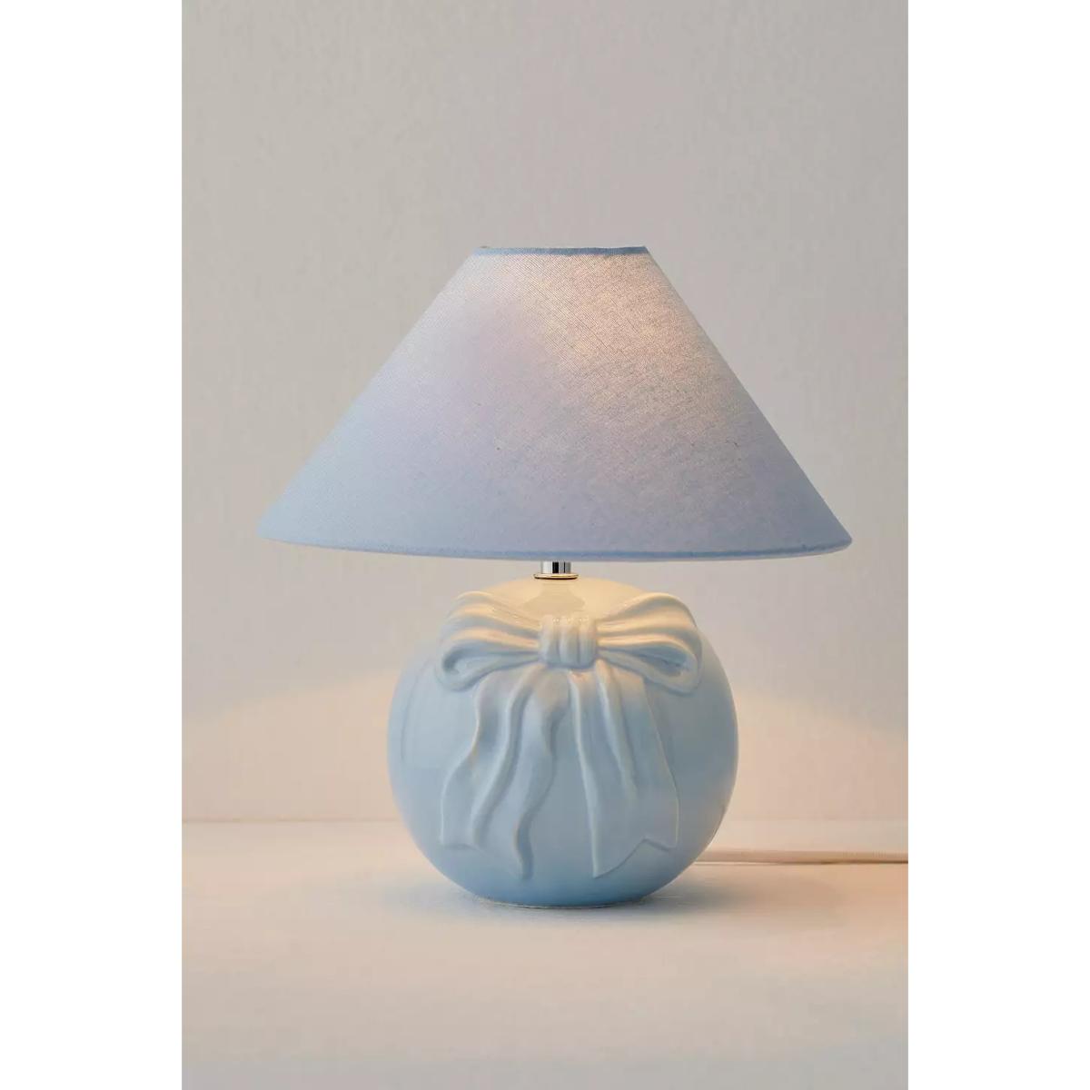 Urban Outfitters Bow Table Lamp - Blue Dia: 25.9cm x H: 29.7cm – image 4
