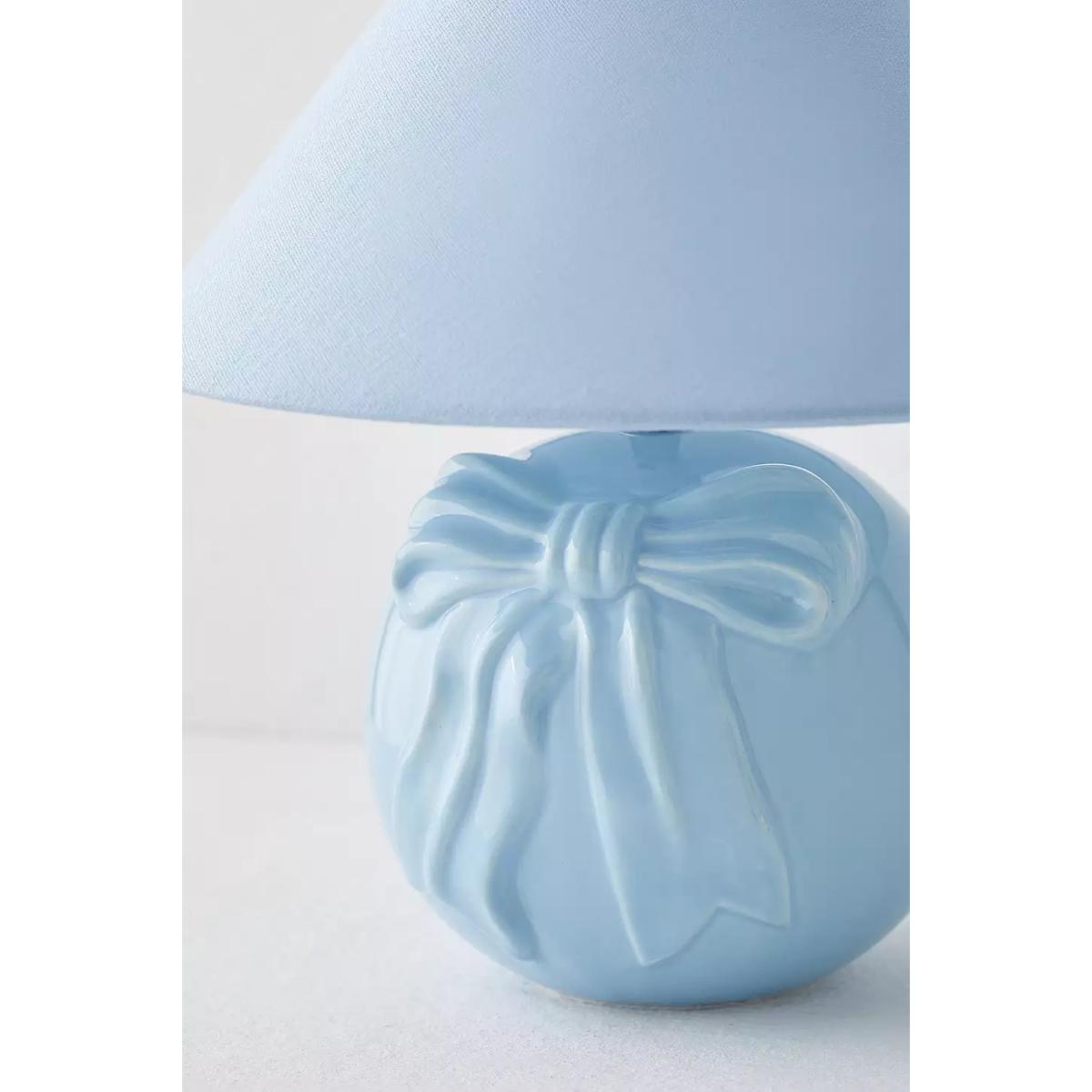 Urban Outfitters Bow Table Lamp - Blue Dia: 25.9cm x H: 29.7cm – image 5