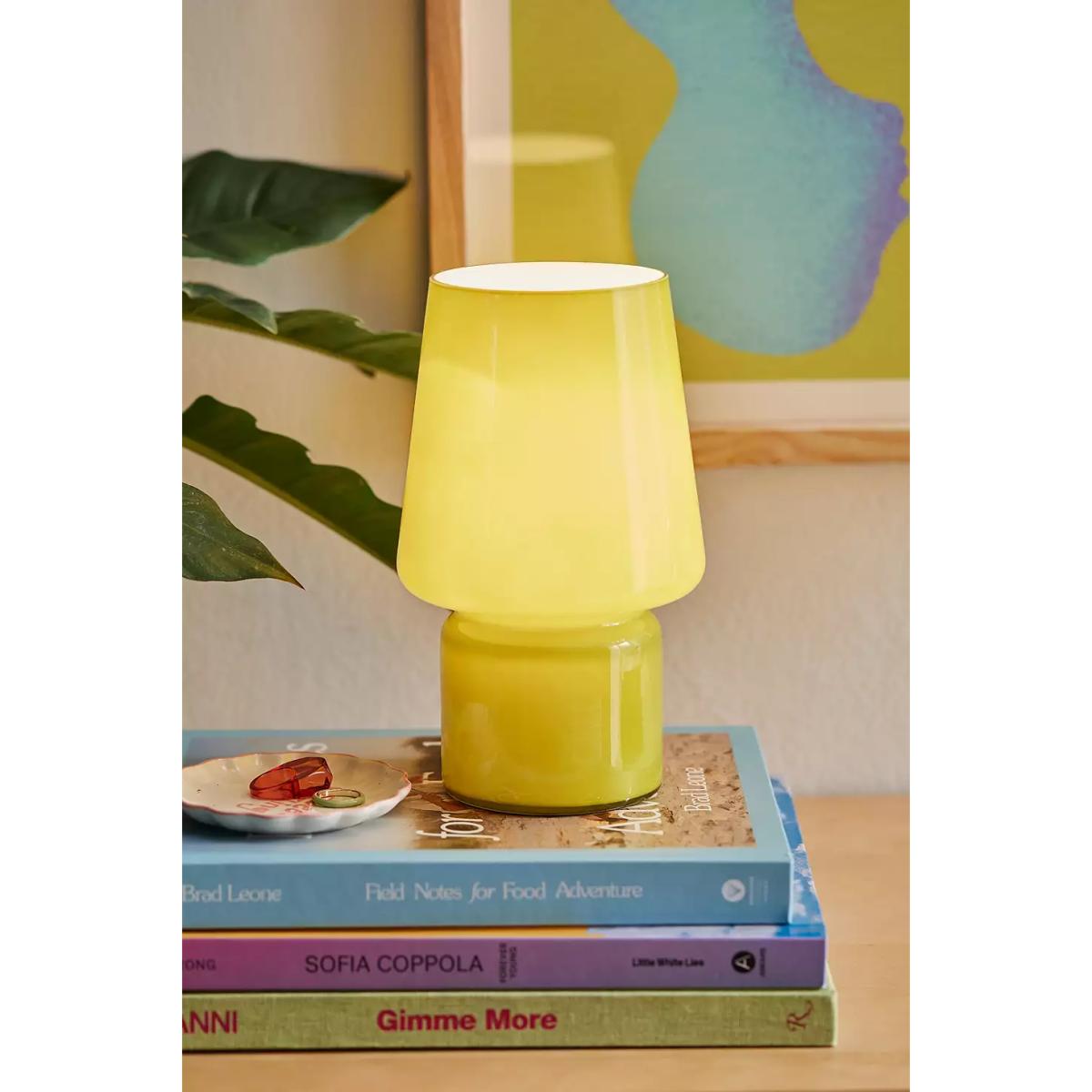 Chartreuse Little Glass Table Lamp - Green ALL at Urban Outfitters – image 2