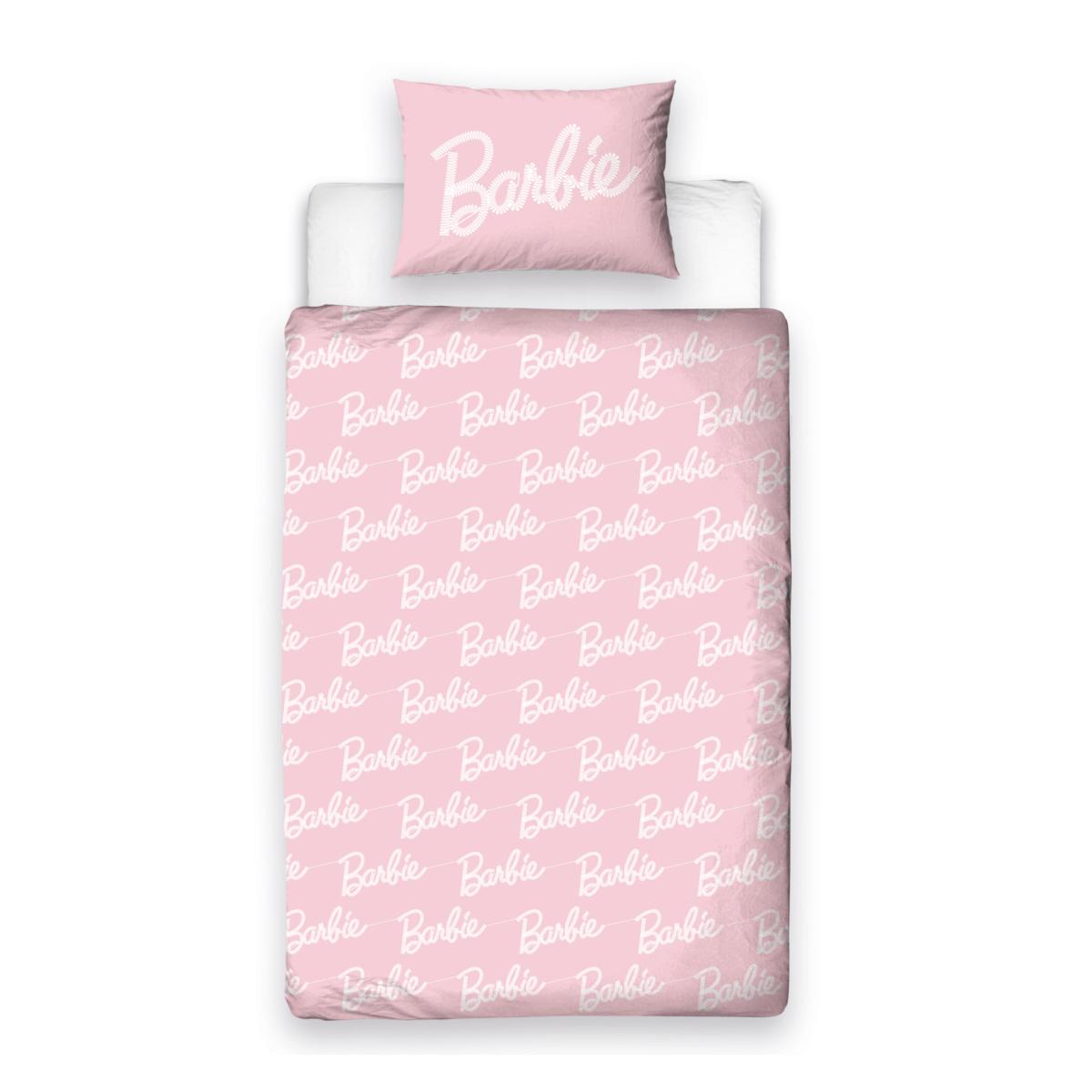 Barbie Figures Duvet Cover & Pillowcase Set, Single Pink – image 5