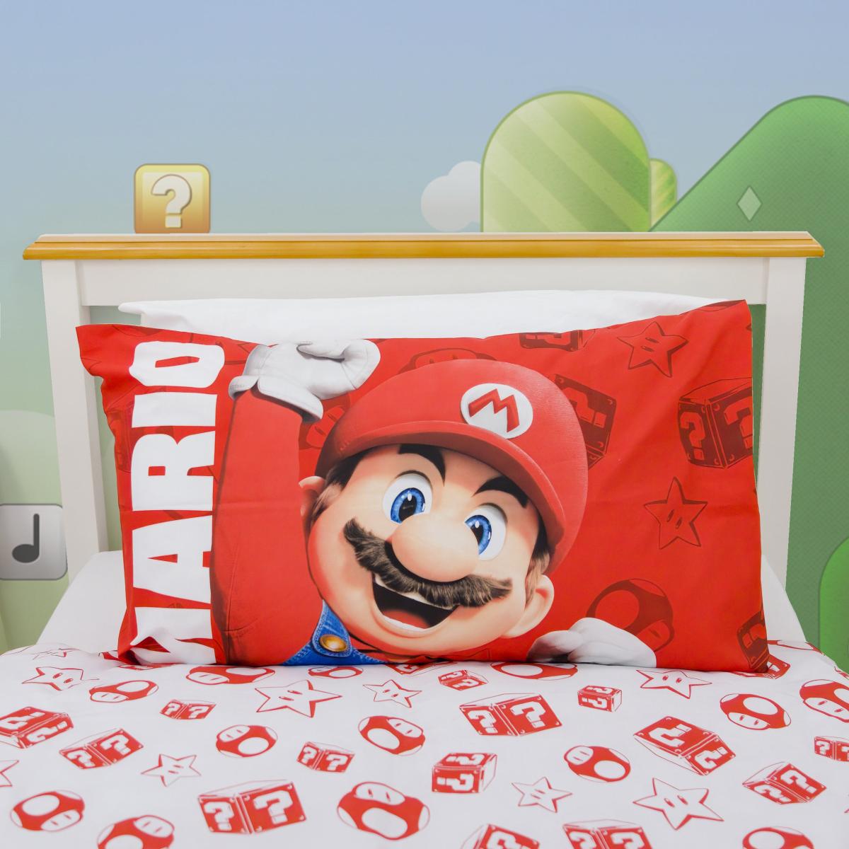 Mario Movie Duvet Cover & Pillowcase Set, Single MultiColoured – image 2