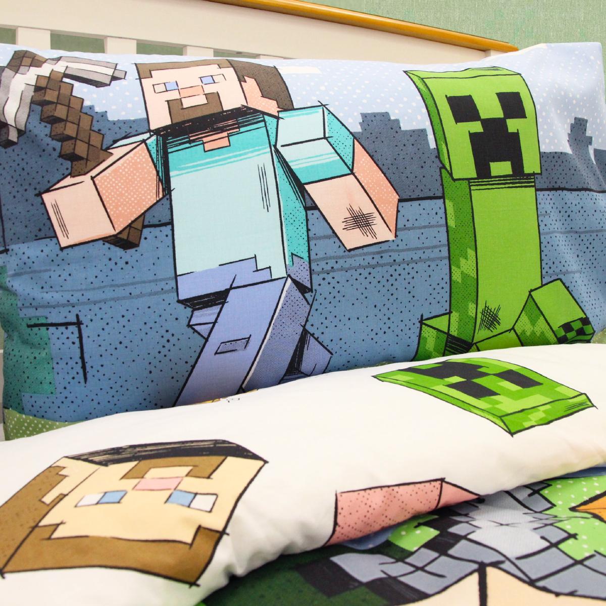 Minecraft Adventure Duvet Cover & Pillowcase Set, Single MultiColoured – image 2