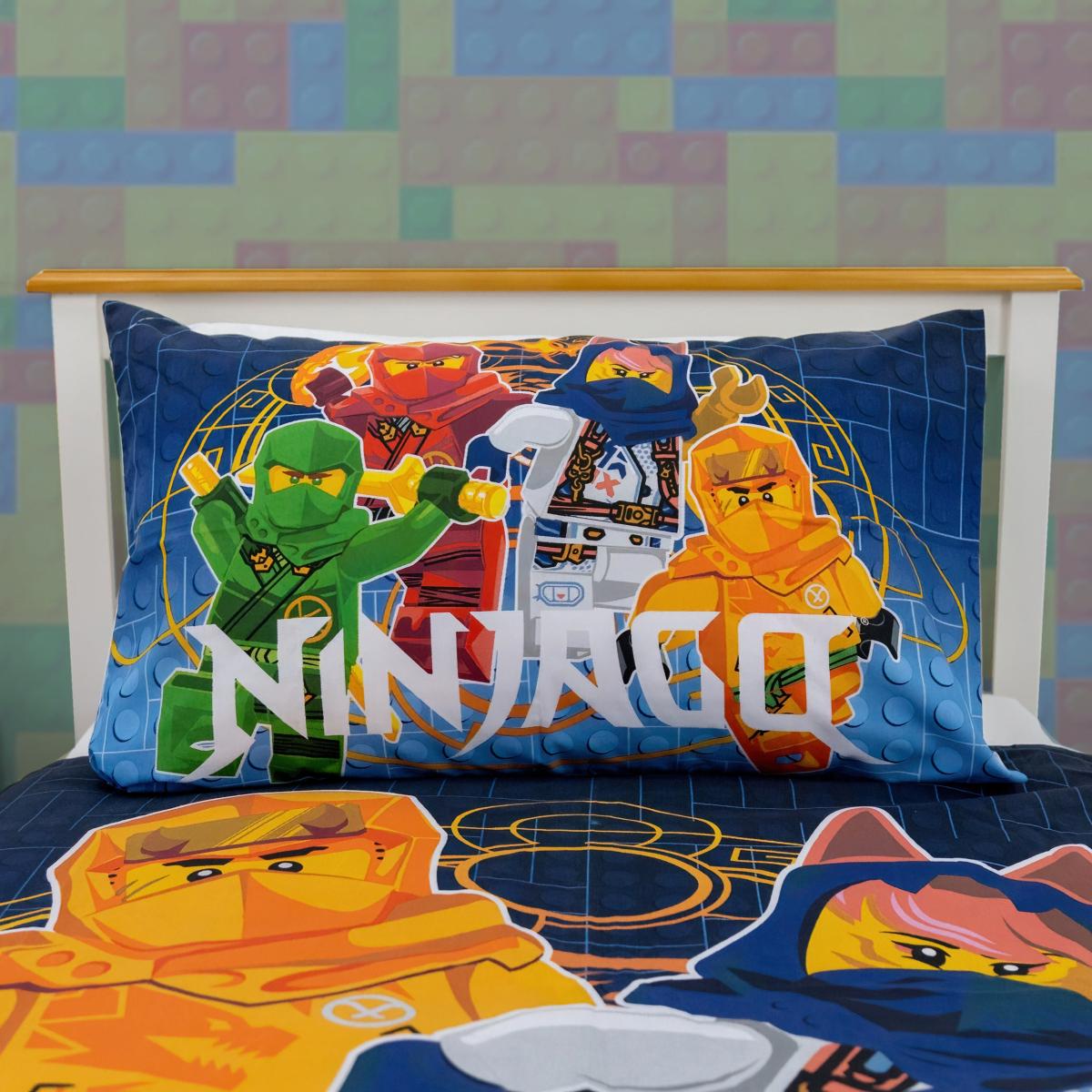 Lego Ninjago Duvet Cover & Pillowcase Set, Single MultiColoured – image 2