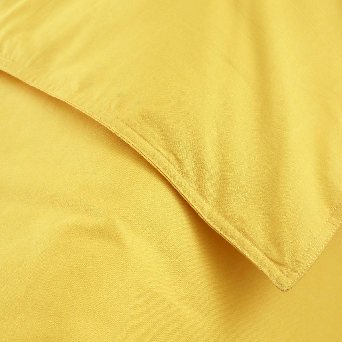Mustard 100% Organic Cotton Duvet Cover and Pillowcase Set Organic Cotton Mustard – image 3