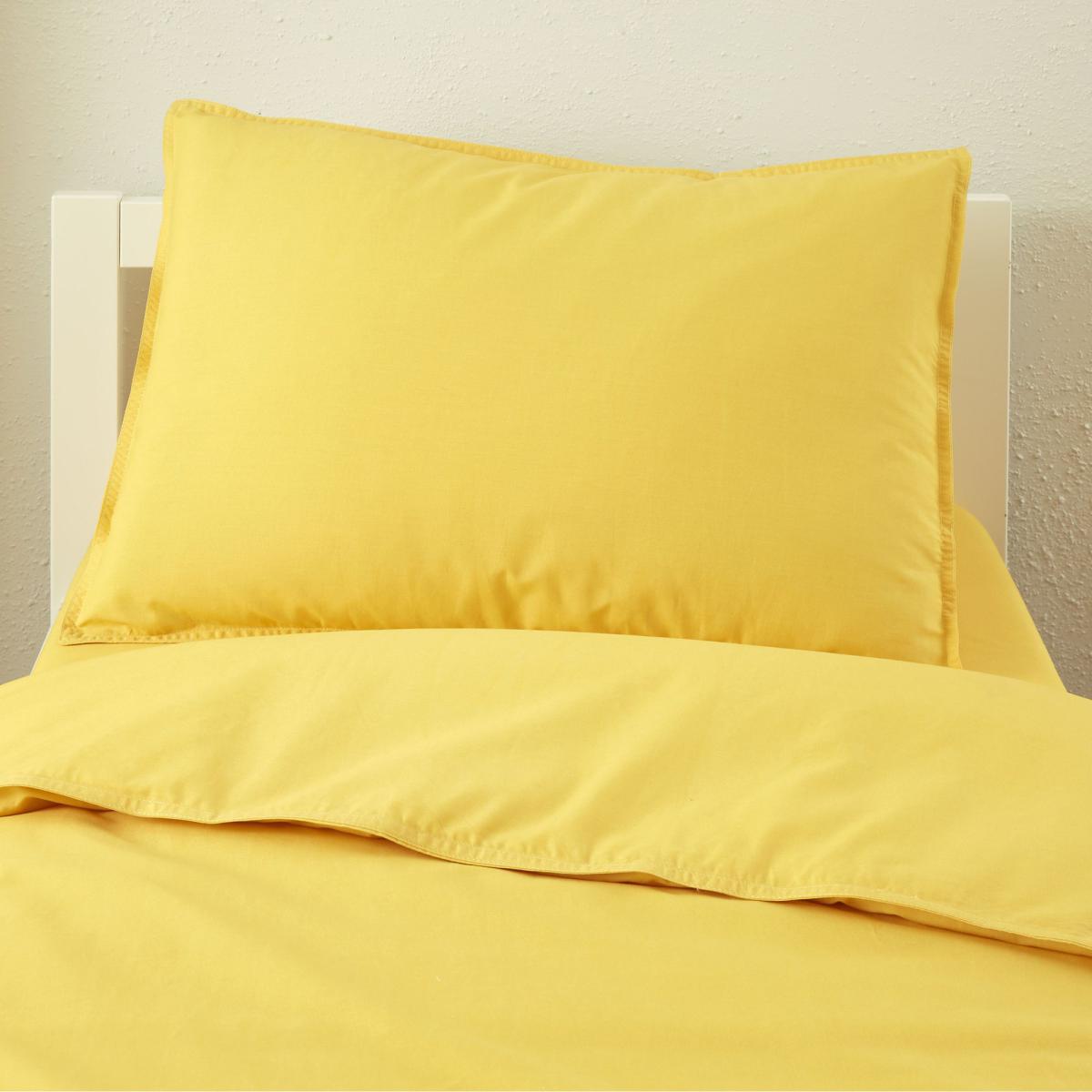 Mustard 100% Organic Cotton Duvet Cover and Pillowcase Set Organic Cotton Mustard – image 6