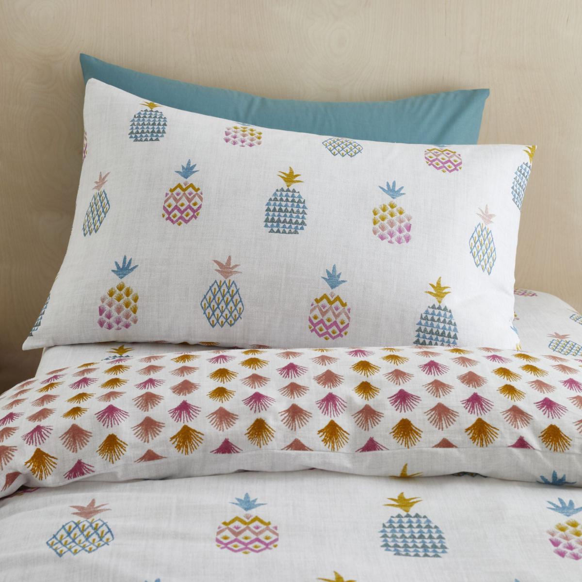 Pineapple Elephant Ananas Pineapple 100% Cotton Duvet Cover and Pillowcase Set MultiColoured – image 2