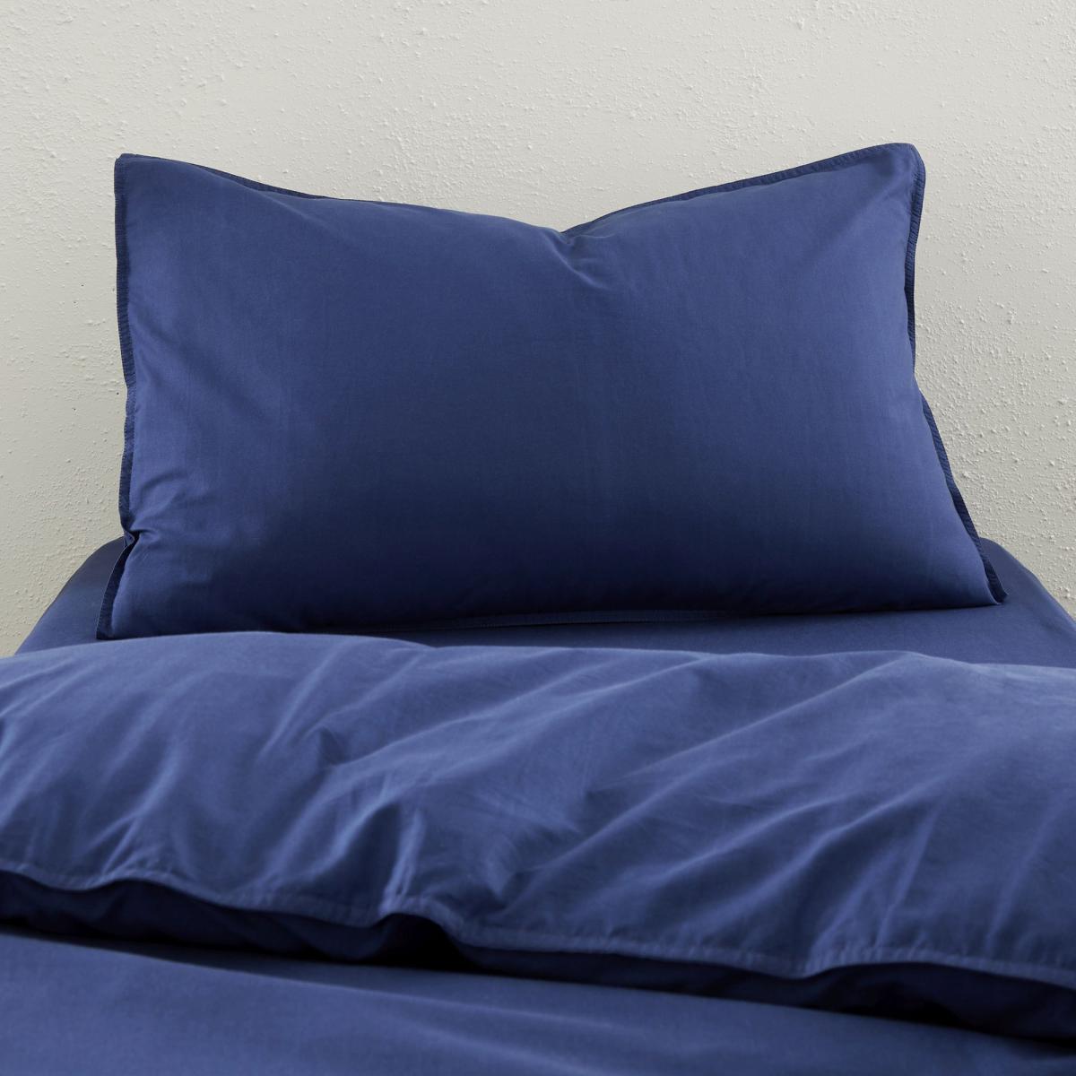 Sailor Blue 100% Organic Cotton Duvet Cover and Pillowcase Set Organic Cotton Sailor Blue – image 2