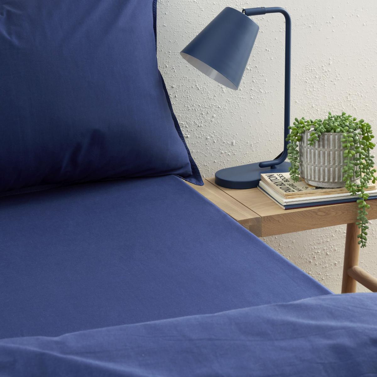 Sailor Blue 100% Organic Cotton Duvet Cover and Pillowcase Set Organic Cotton Sailor Blue – image 4