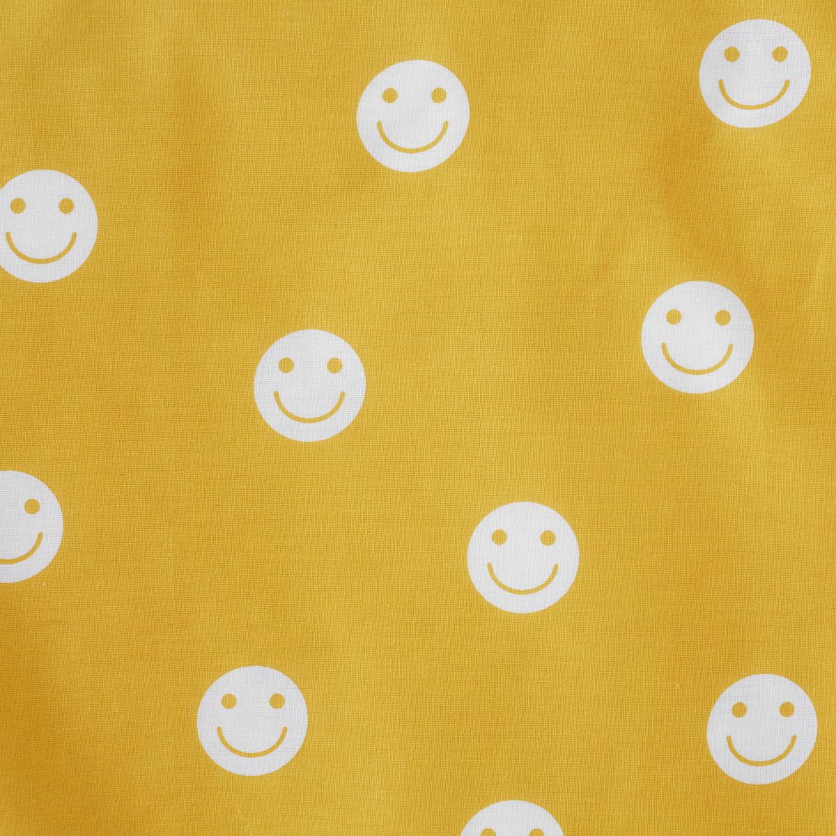 Smiles Duvet Cover and Pillowcase Set Mustard – image 5