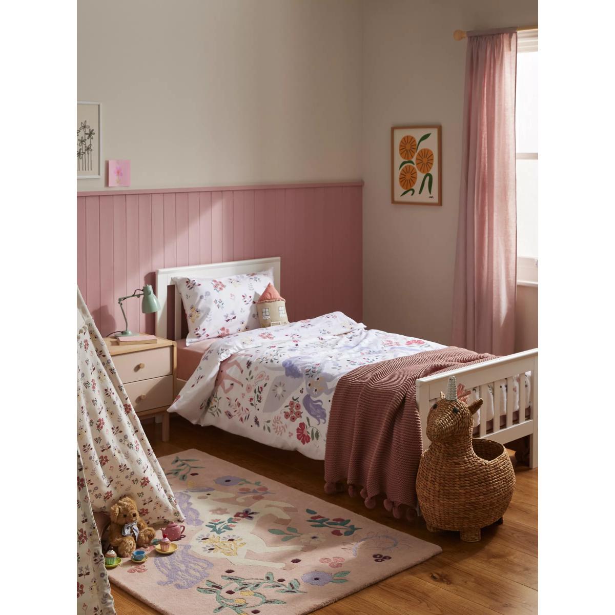 little home at John Lewis Enchanted Garden Unicorn Duvet Cover & Pillowcase Set, Single Set – image 5