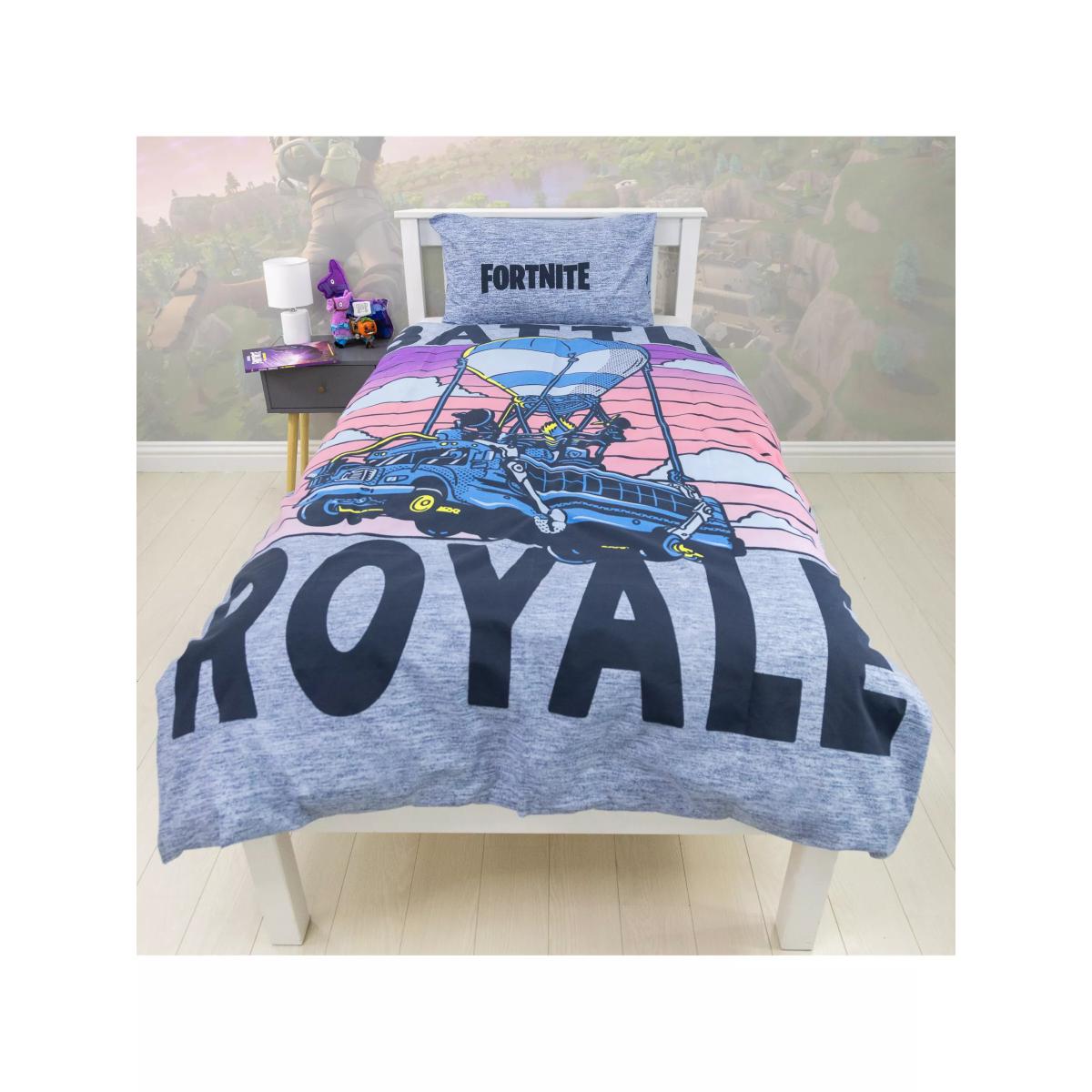 Rest Easy Sleep Better Fortnite Easy Care Reversible Single Duvet Cover Set, Multi – image 3