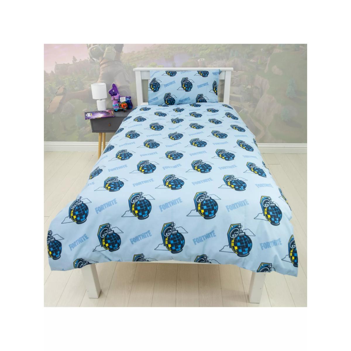 Rest Easy Sleep Better Fortnite Easy Care Reversible Single Duvet Cover Set, Multi – image 5