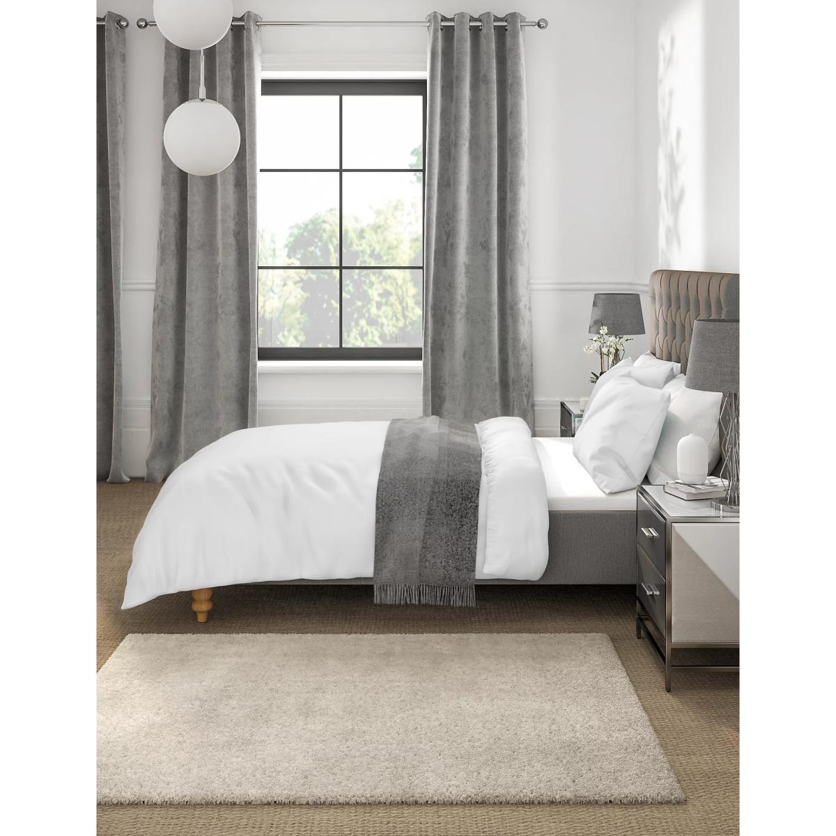M&S Comfortably Cool Duvet Cover - SGL - Navy, Navy,Taupe,Light Grey,Powder Blue,Soft Pink,Cream,White,Duck Egg,Light Mauve – image 4