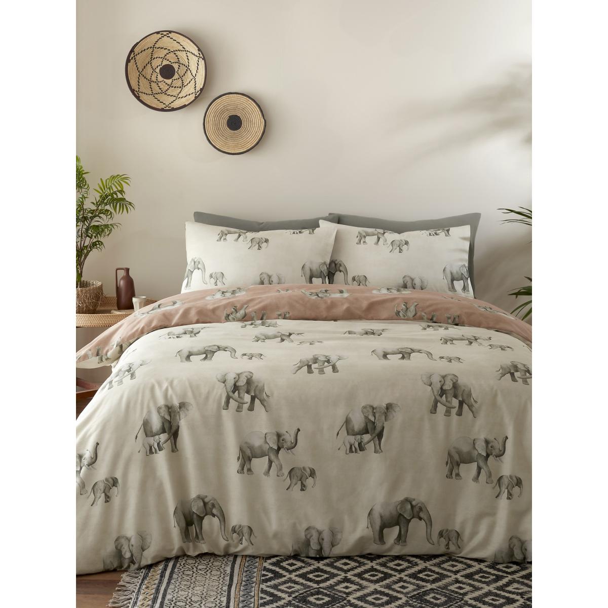Fusion Ella Elephant Duvet Cover Set - Single In Natural – image 4