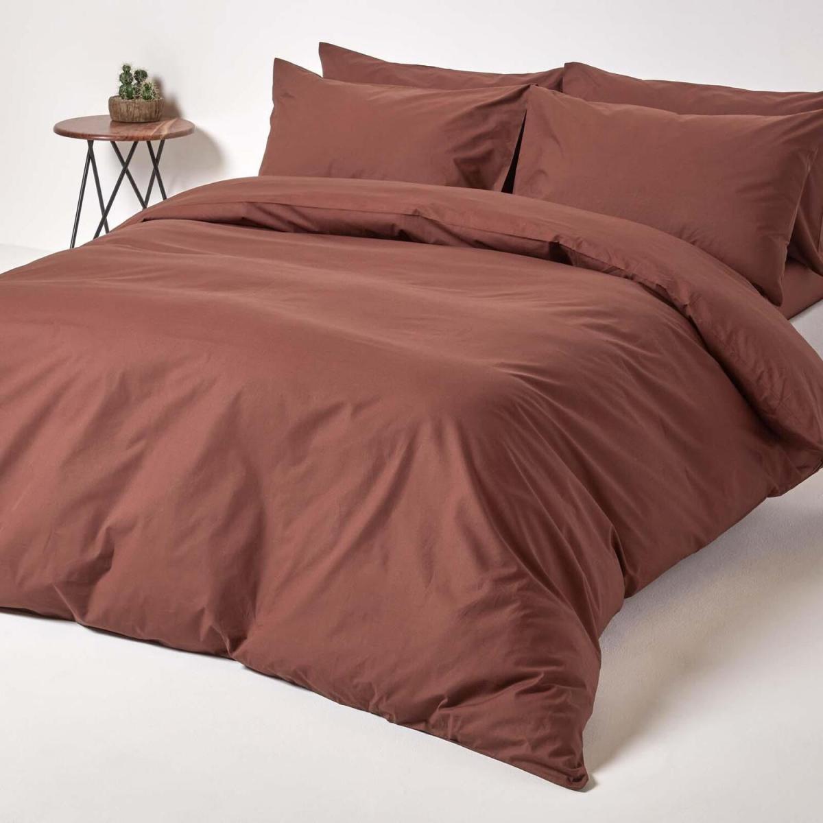 Egyptian Cotton Duvet Cover with Pillowcase - Red / Single – image 12