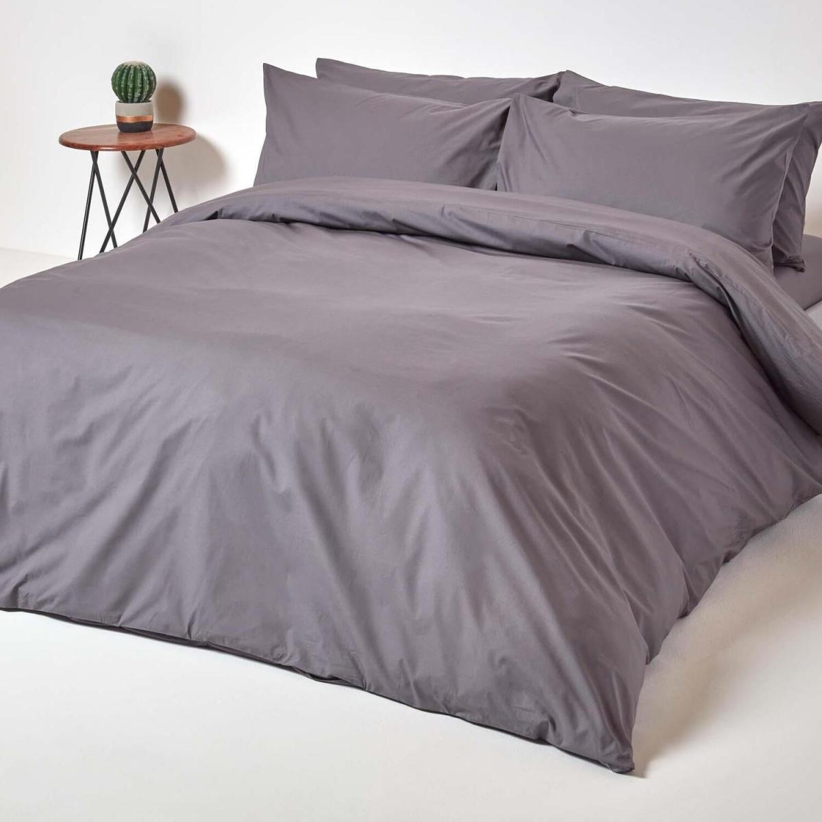Egyptian Cotton Duvet Cover with Pillowcase - Red / Single – image 5