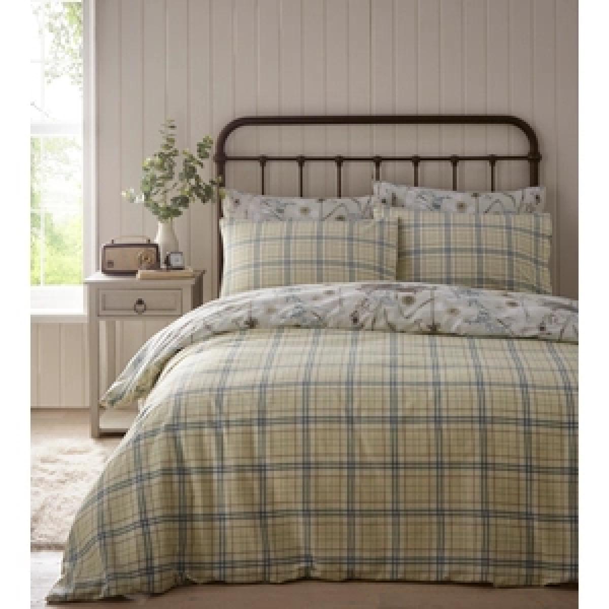 Rabbit Meadow Duvet And Pillowcase Set - Yellow / Single – image 7