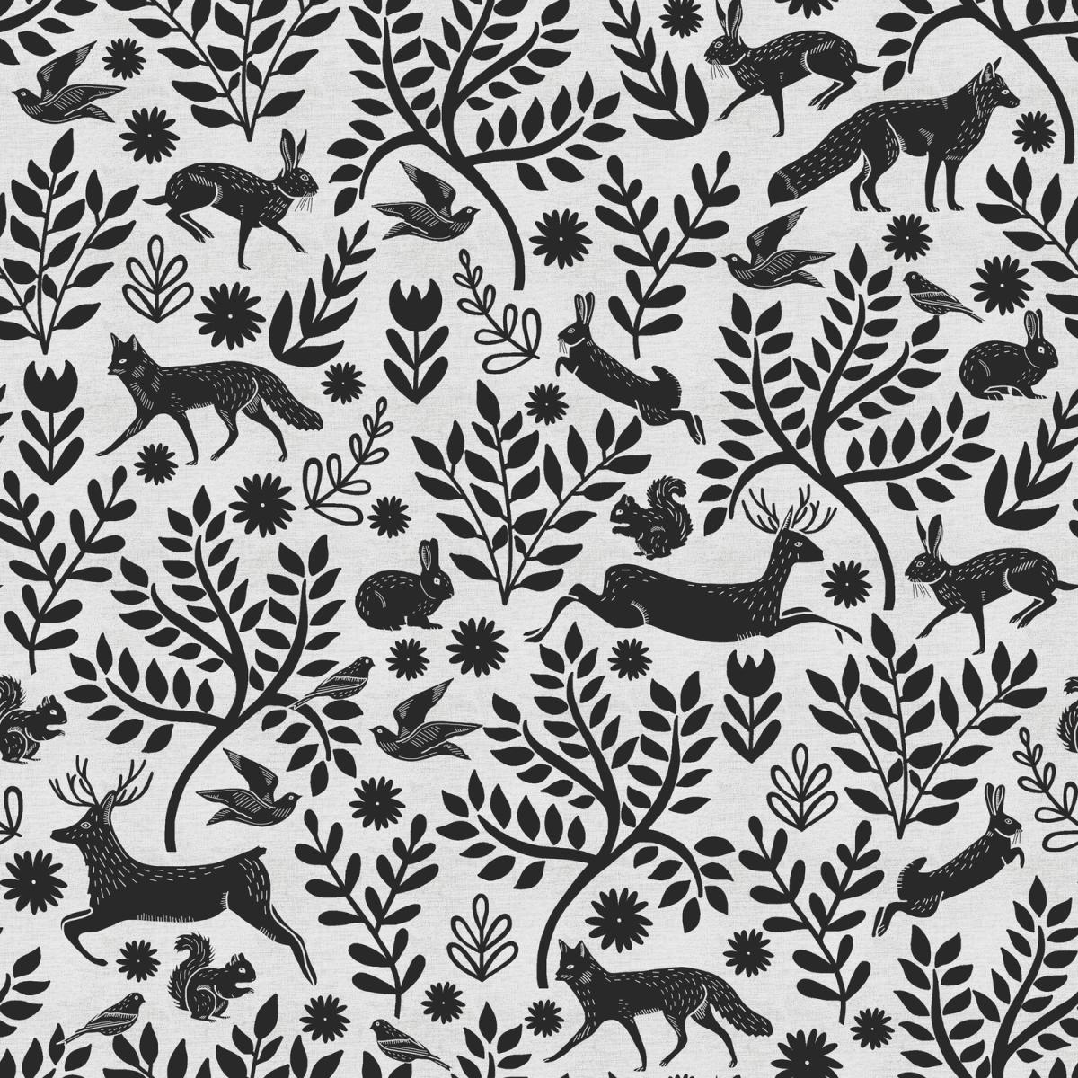 Skandinavian Woodland Duvet Cover Set - Coal / Single – image 3