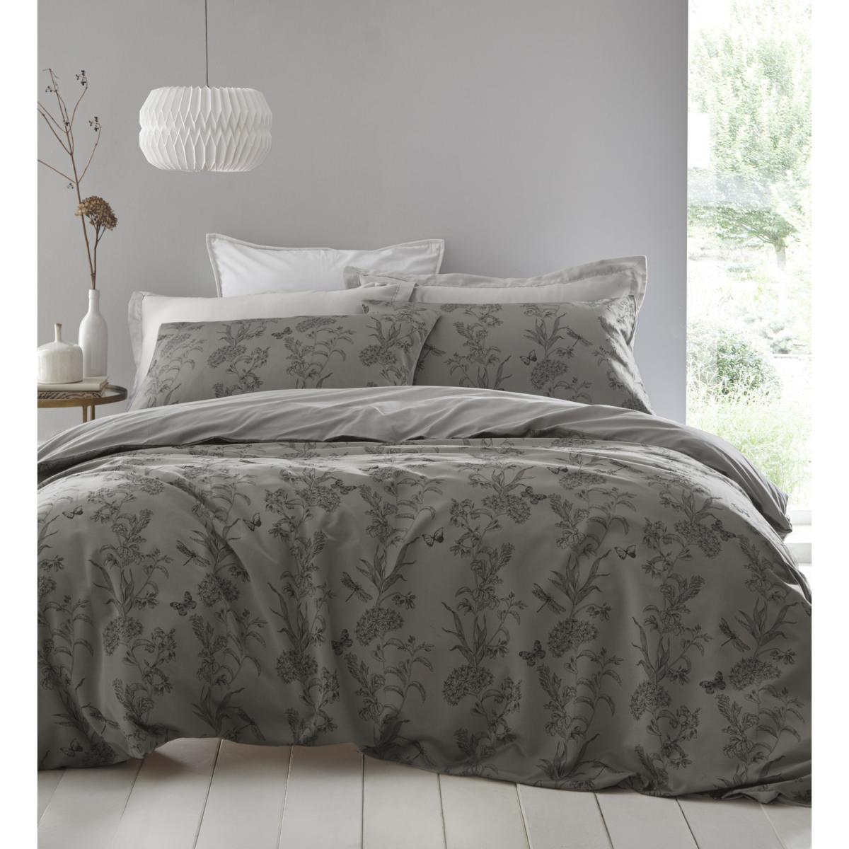 Arboretum Duvet Cover and Pillowcase Set - Pewter / Single – image 2