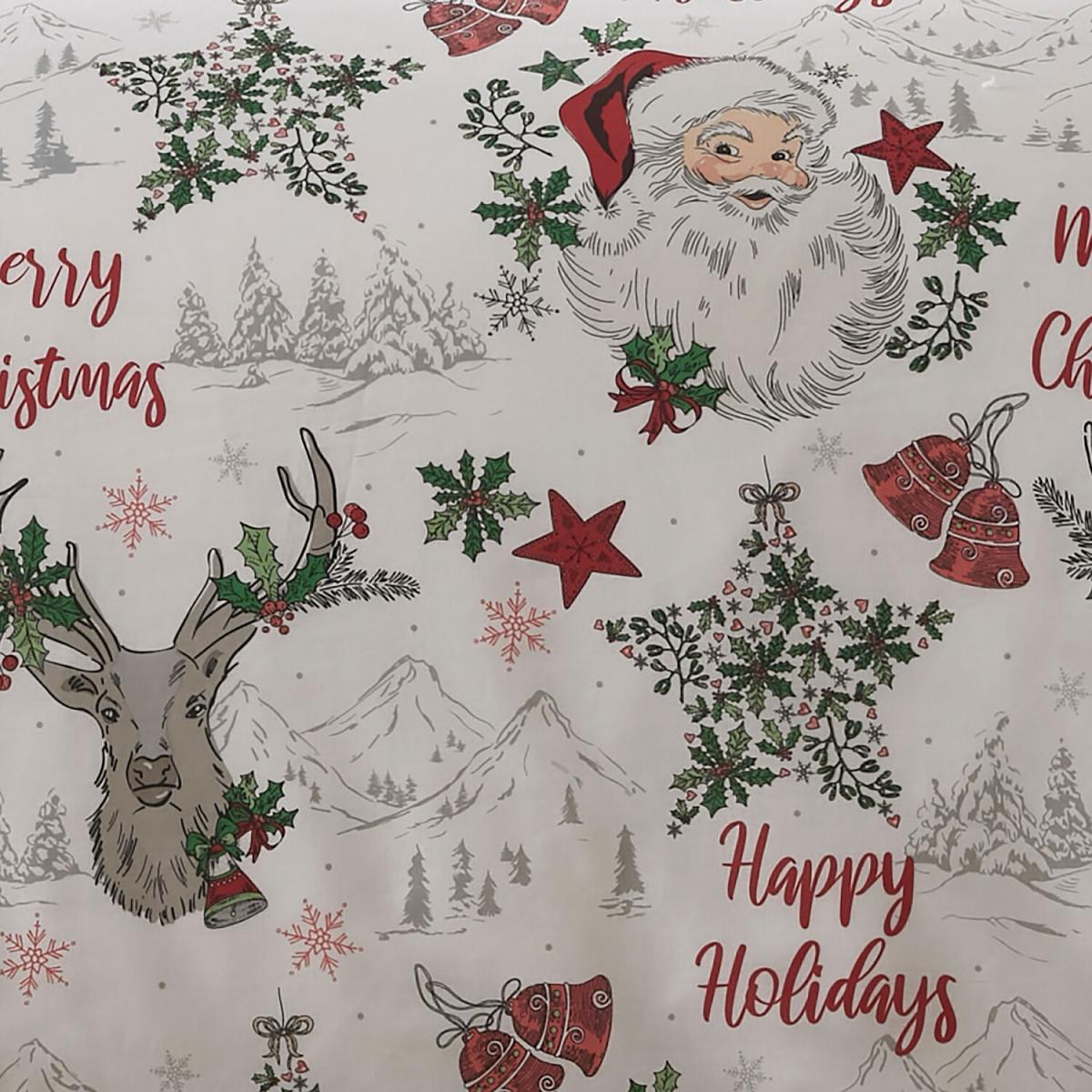 Santas North Pole Duvet Cover and Pillowcase Set - Green / Single – image 4