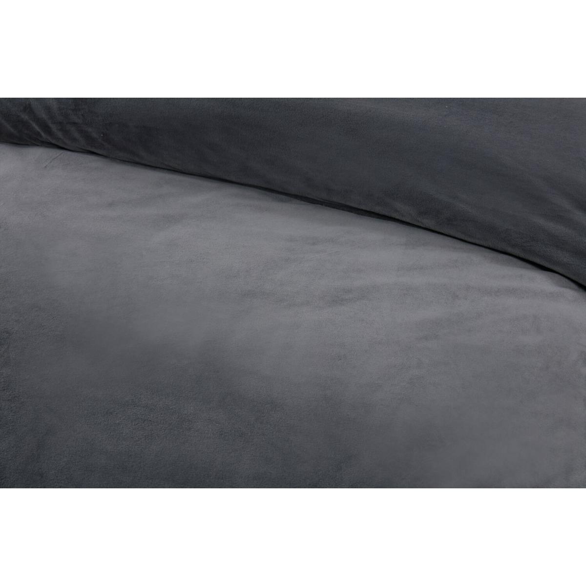 Helsinki Fleece Duvet Cover and Pillowcase Set - Charcoal / Single – image 3