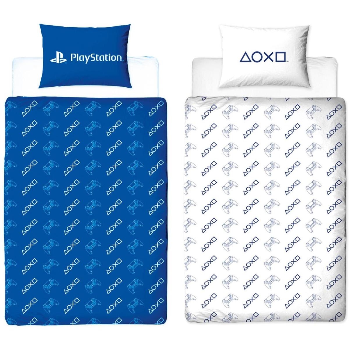 Playstation Player One Duvet Cover with Pillowcase Bedding Quilt Set - Blue / Single – image 3