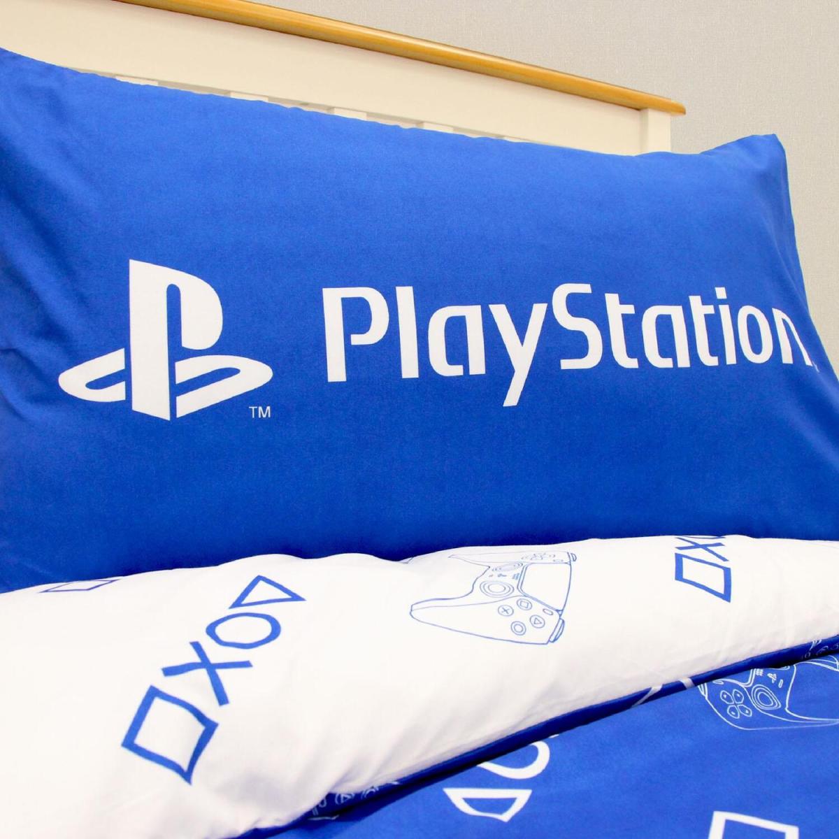 Playstation Player One Duvet Cover with Pillowcase Bedding Quilt Set - Blue / Single – image 5