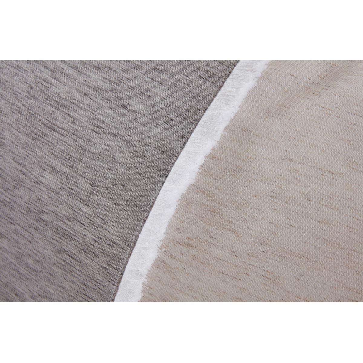 Kya Fringe Panel Duvet Cover and Pillowcase Set - Greige / Single – image 5