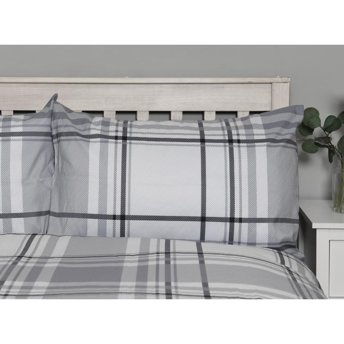 Paxton Duvet Cover and Pillowcase Set - Grey / Single – image 2