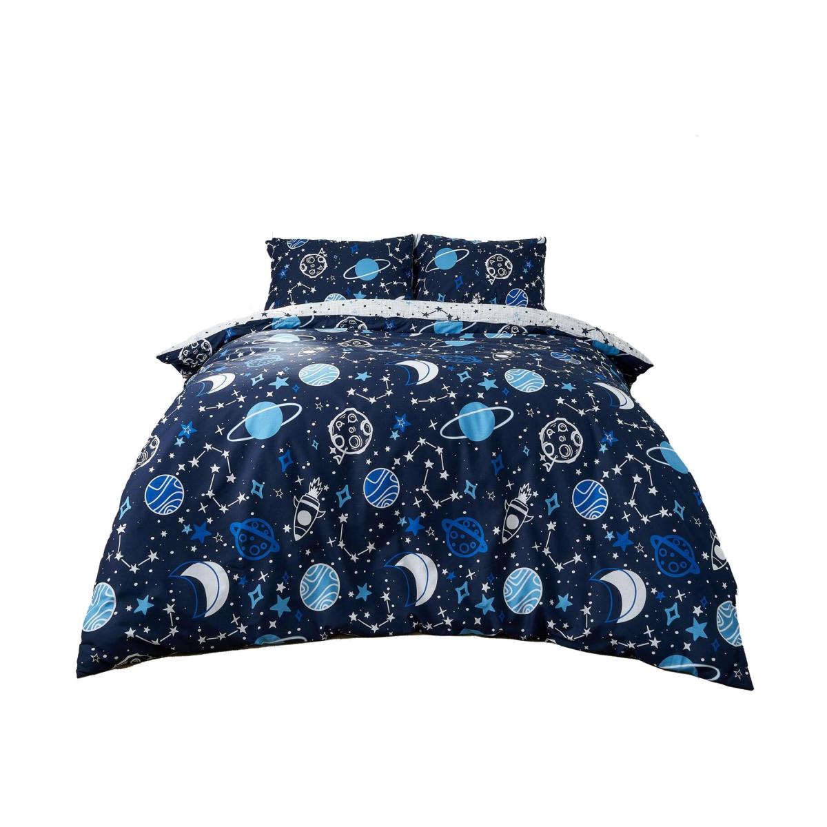 Dreamscene Space Planets Duvet Cover Bedding Set - Blue / Single – image 1