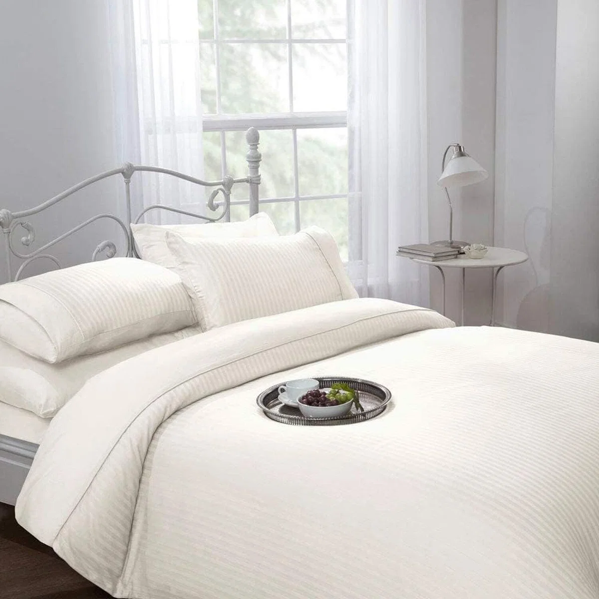 Ritz Hotel Quality 300 Thread Count Duvet Cover Sets - Yellow / Single