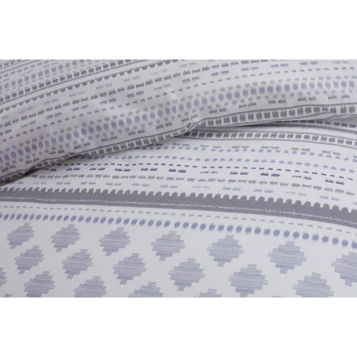 Samara Tribal Duvet Cover and Pillowcase Set - Heather / Single – image 4