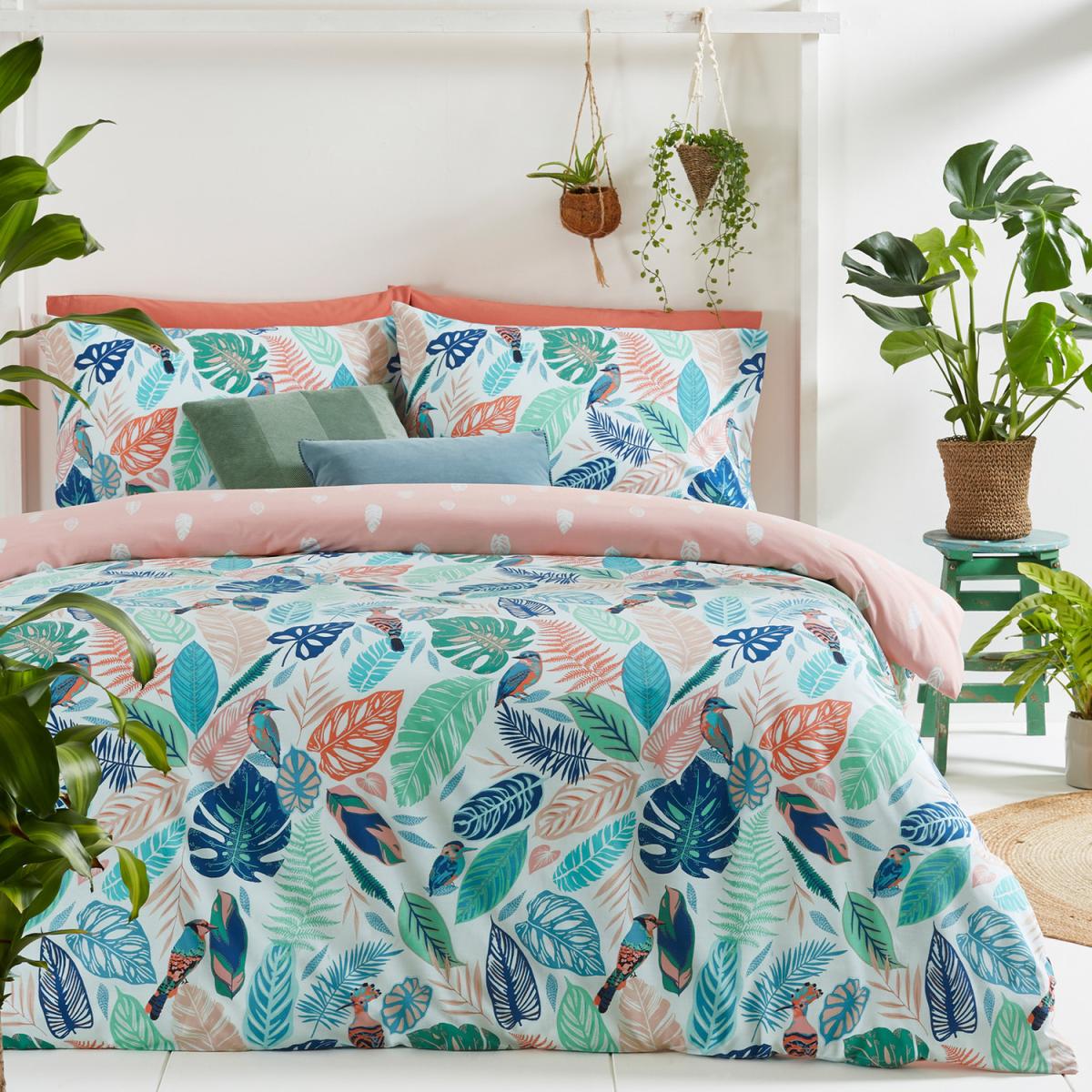 Tropical Leaf Duvet Cover Set - Single – image 4