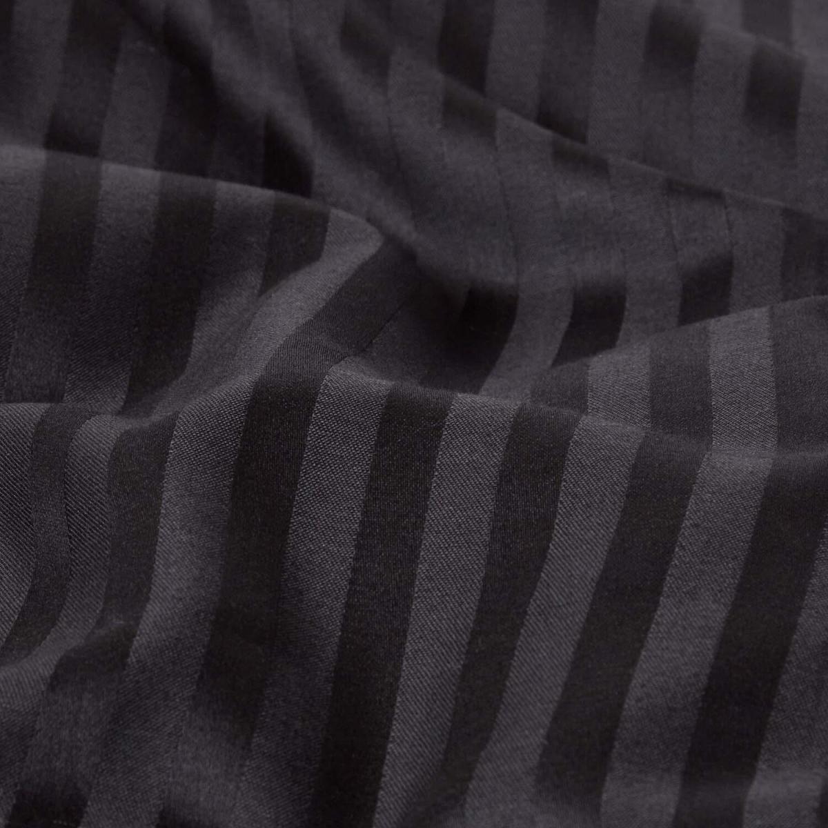 Satin Stripe Egyptian Cotton Duvet Cover with Pillowcase - Pink / Single – image 3