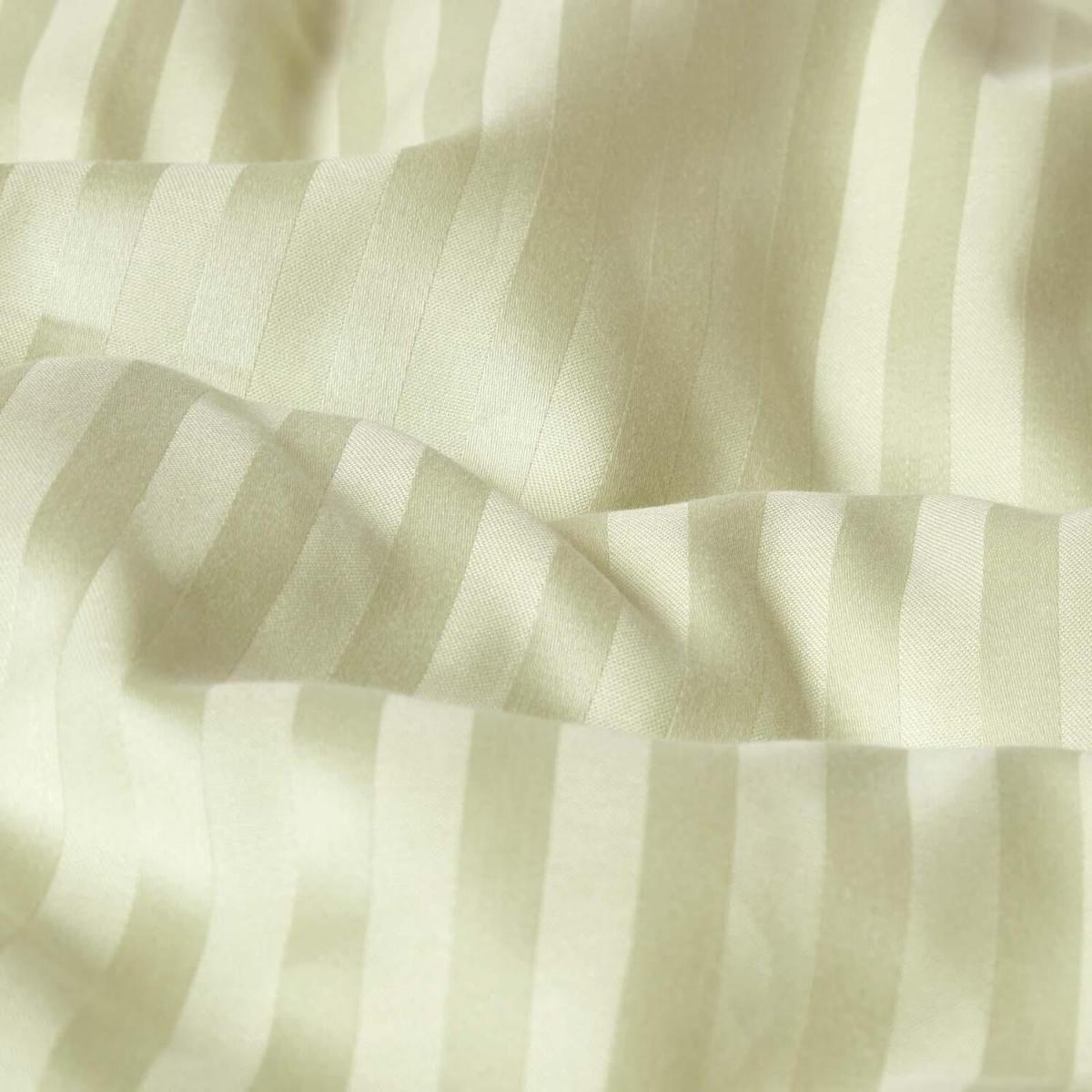 Satin Stripe Egyptian Cotton Duvet Cover with Pillowcase - Pink / Single – image 8