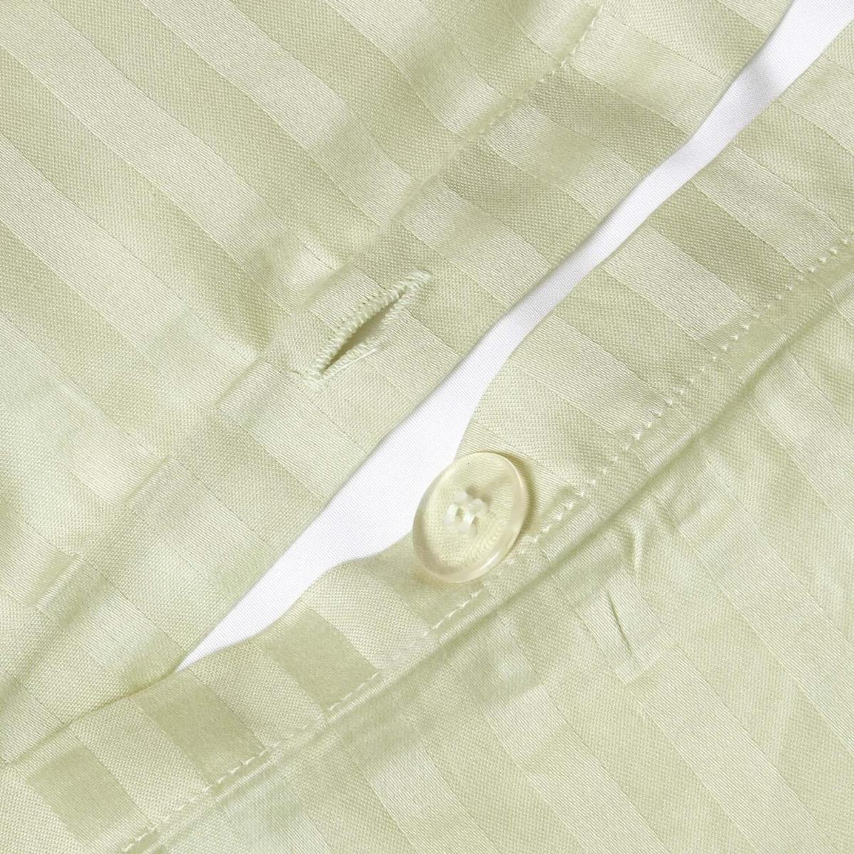 Satin Stripe Egyptian Cotton Duvet Cover with Pillowcase - Pink / Single – image 9