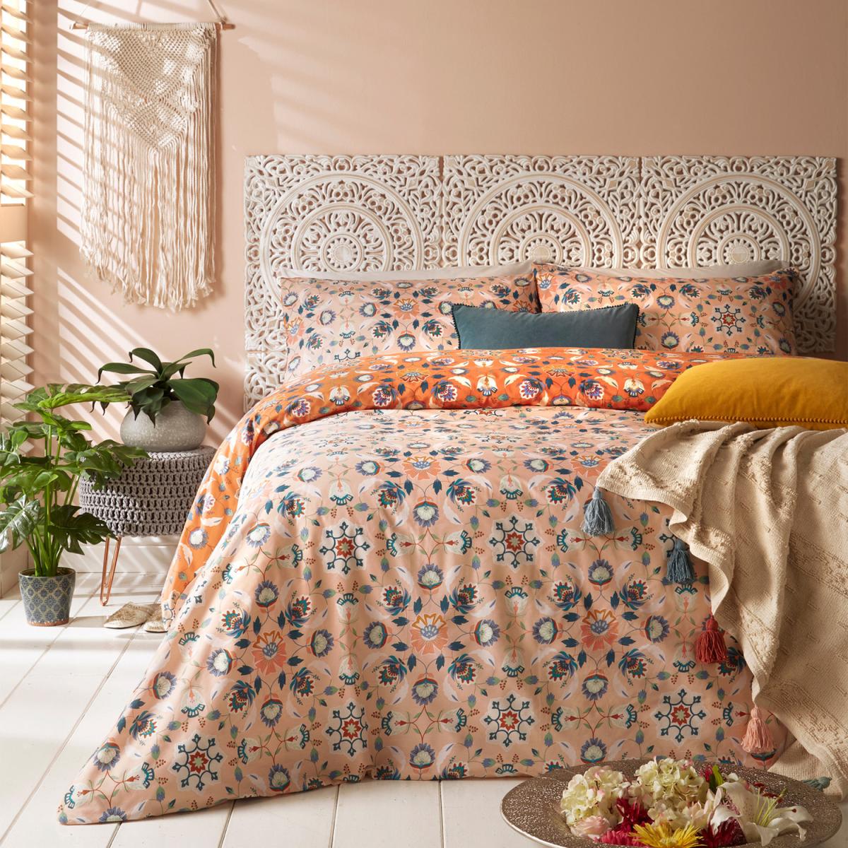 Folk Art Floral Duvet Cover Set - Single – image 4