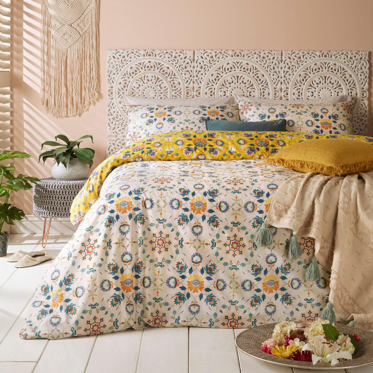 Folk Art Floral Duvet Cover Set - Single – image 7