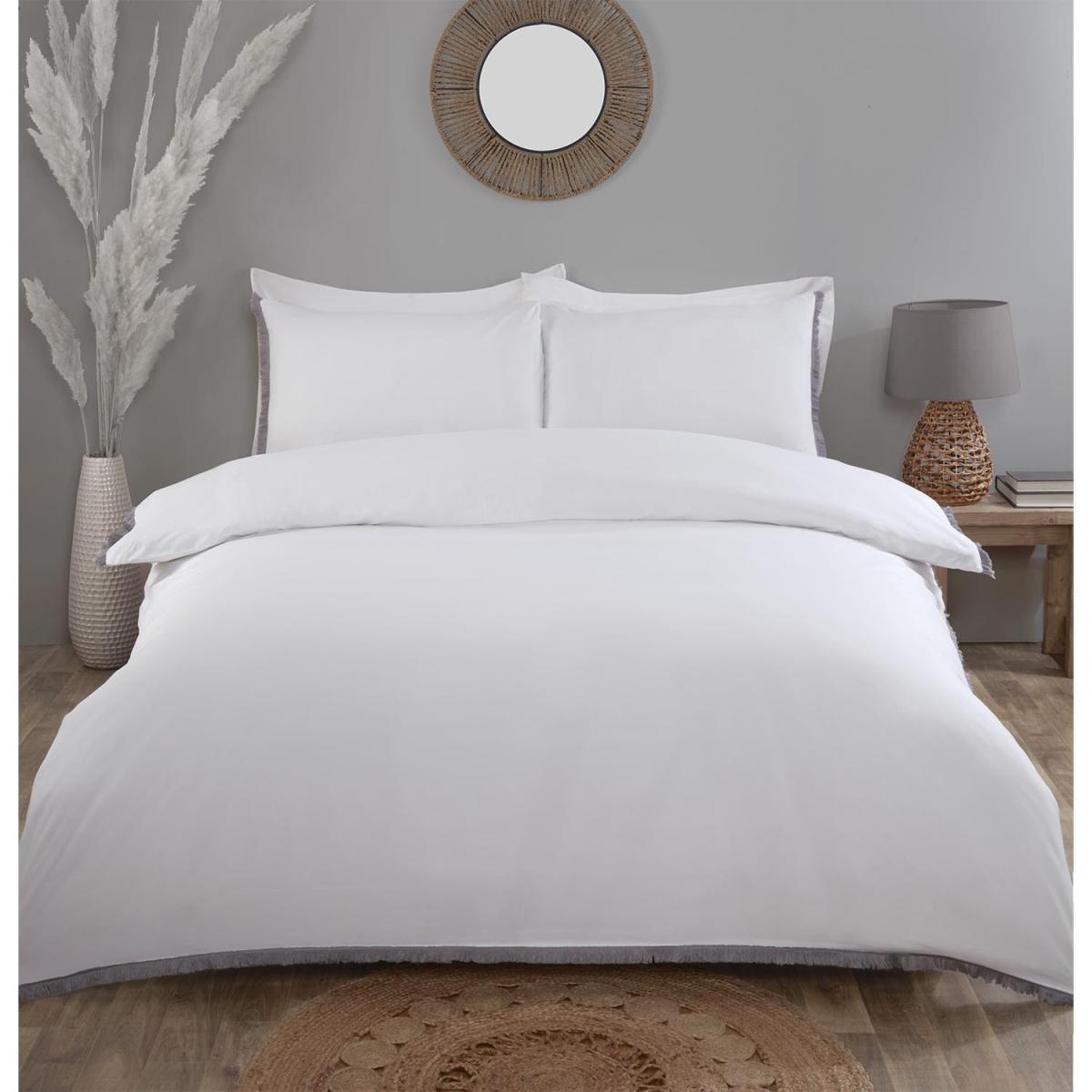 My Home Bohemia Tassel Duvet Cover and Pillowcase Set - Natural / Single – image 4